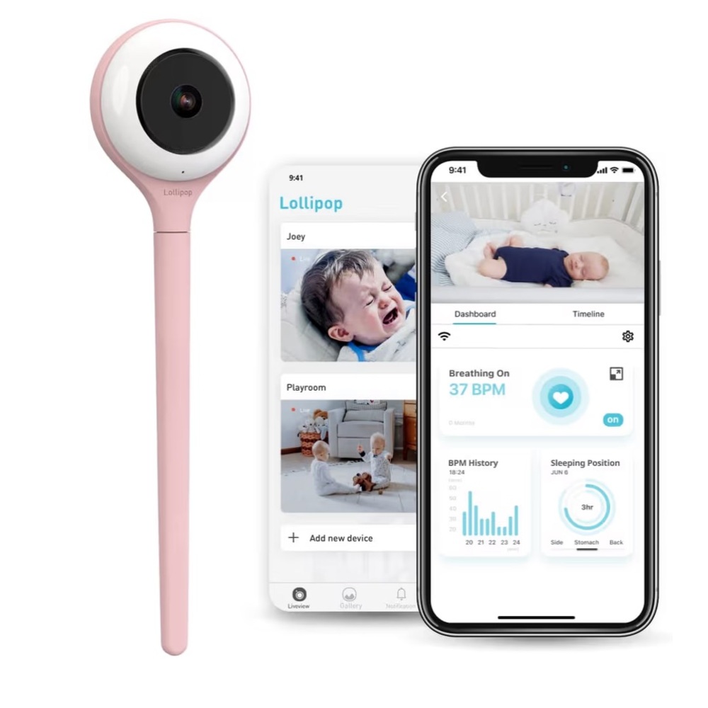 Lollipop smart Baby Monitor with true crying detection